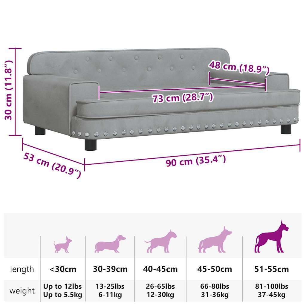 The Boujee Dog: Velvet Luxury Dog Bed (90x Velvet)