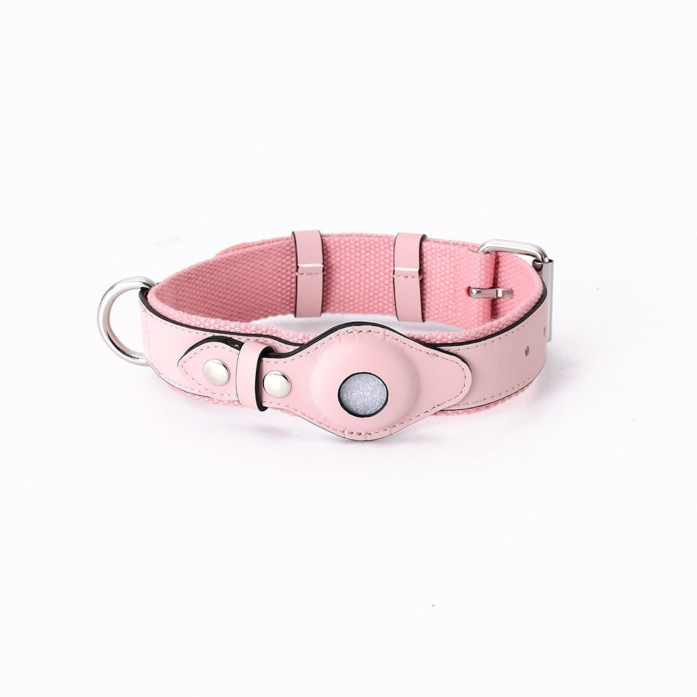 A Pple Tracker Airtag Pet Collar Adjustable Dog Leash Collar Medium Large Dog Accessories Puppy Pet Supplies