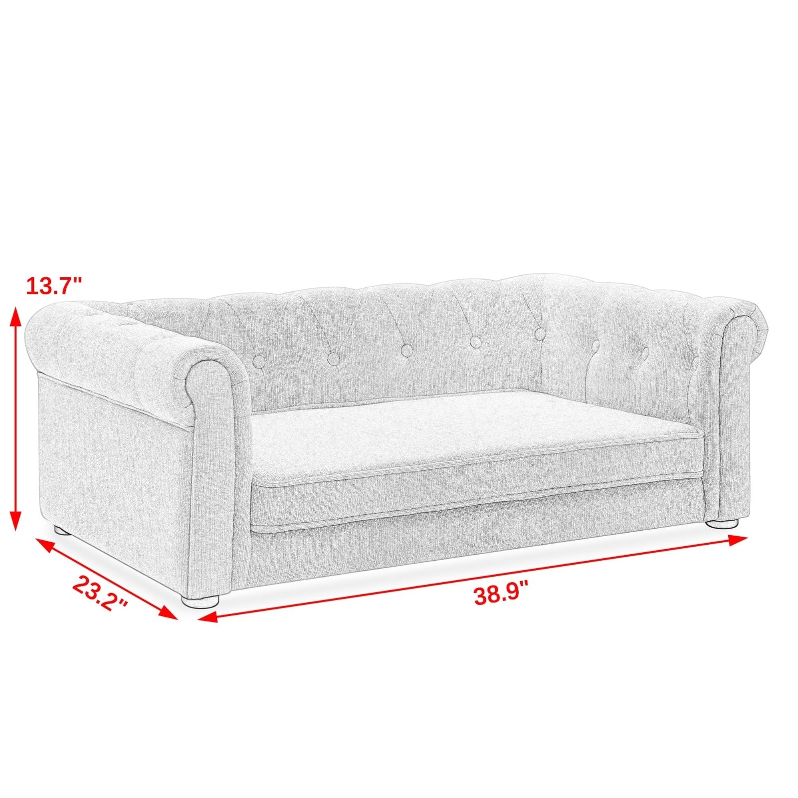 The Boujee Dog: Elegant Rectangle Luxury Pet Bed