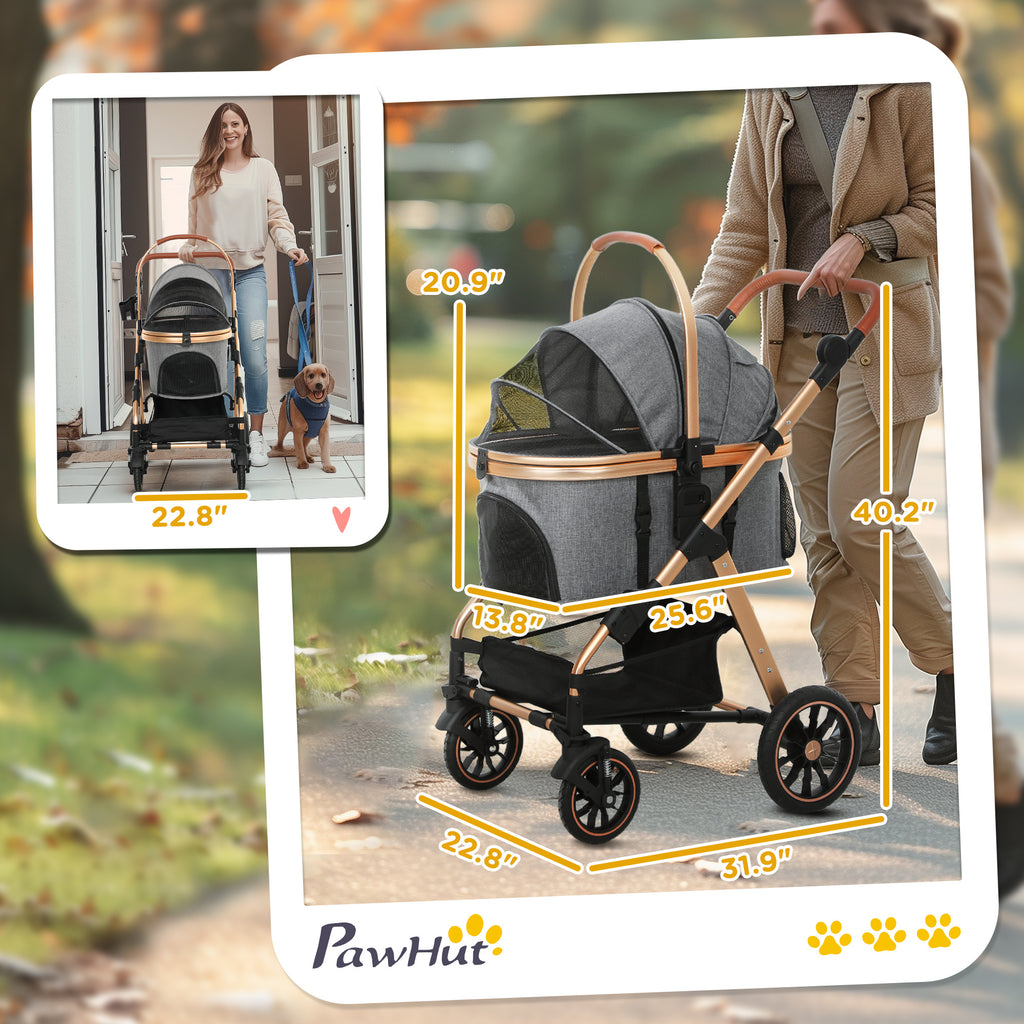 Boujee Dogs 3-in-1 Luxury Pet Stroller