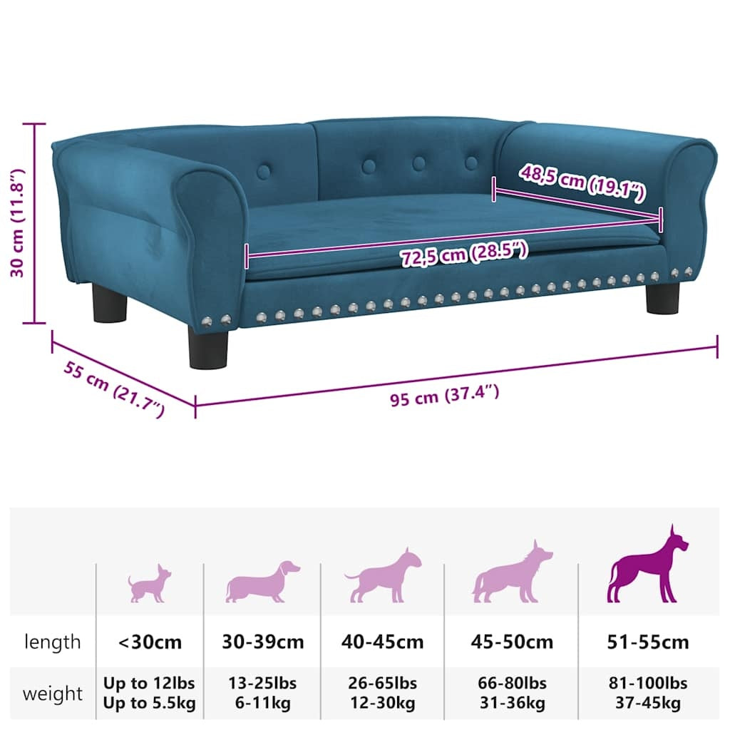 Dog Bed 95x Velvet   Dog Bed 95x Velvet